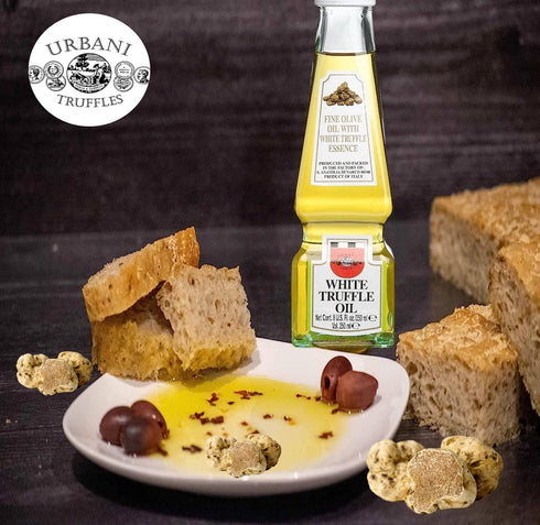 8.45 Oz Urbani White Truffle Oil Fl Olive Oil Infused with Authentic Italian White Truffles Gourmet Finishing Oil