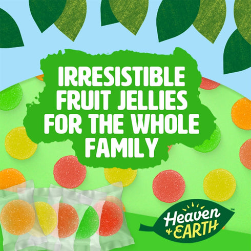 40 Count) Gummy Heaven & Earth Assorted Hand Crafted Fruit Jellies in Resealable Tray (Approx. | Dye Free | Natural