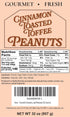 32 Cinnamon Toasted Butter Toffee Peanuts, Cinnamon Coated Butter Toffee Peanuts, Sweet and Crunchy Snack Resealable