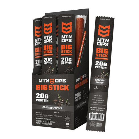 MTN OPS Big Stick High Protein Meat Sticks - 20g Protein, 10%