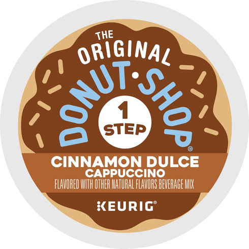 10 Count (Pack 6) The Original Donut Shop One-Step Cinnamon Dulce Cappuccino, Keurig Single-Serve K-Cup Pods