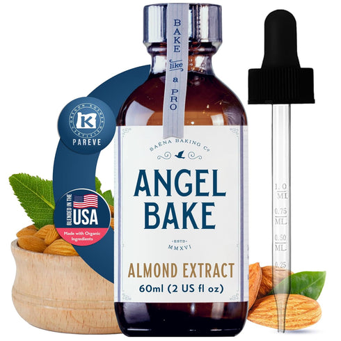 Pure Almond Extract for Baking & Mixology - 100 Servings Culinary Almond