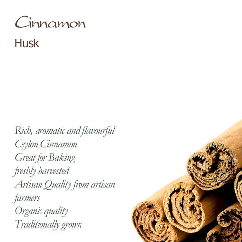 Organic Ceylon Cinnamon Sticks Bark - Pure Stick Cinnamomum Verum from Sri Lanka for Sweet and Savoury Dishes