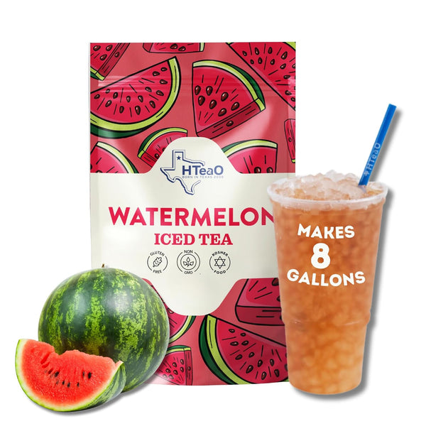 HTeaO Watermelon Black Tea Packets Makes 8 Gallons of Naturally Sweet Tea