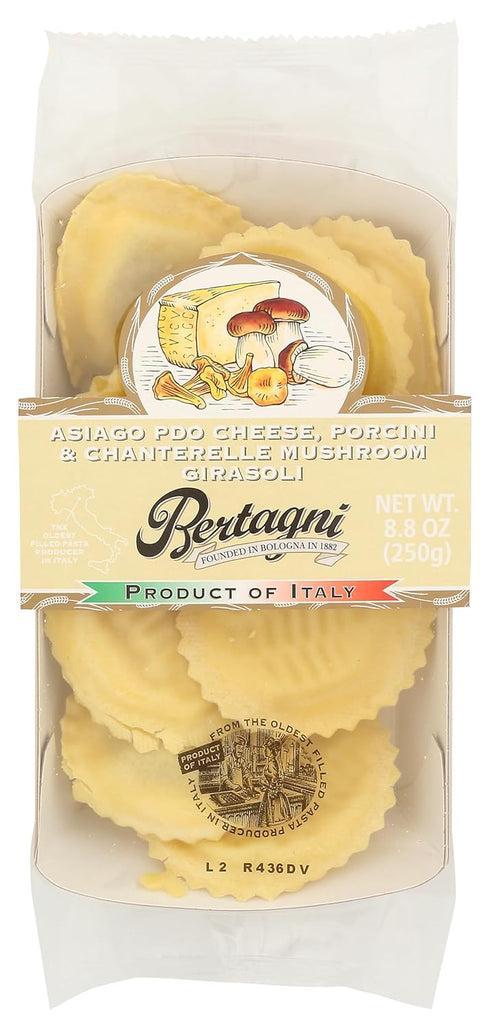 Bertagni , Asiago Cheese, Porcini, And Chantarelle Mushroom Girasoli, 8.8 Ounce