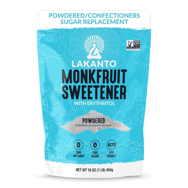 Lakanto Powdered Monk Fruit Sweetener With Erythritol, Powdered Sugar Substitute Sweetener For
