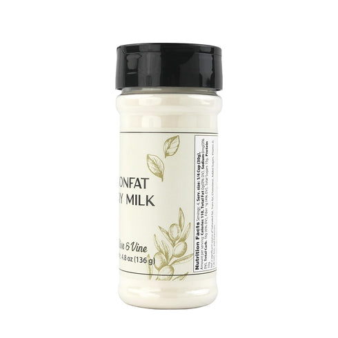 (4.8 Olive & Vine Nonfat Dry Milk, Creamy Flavor, For Baking & Beverages, Rich Tradition, Authentic Taste, For Global
