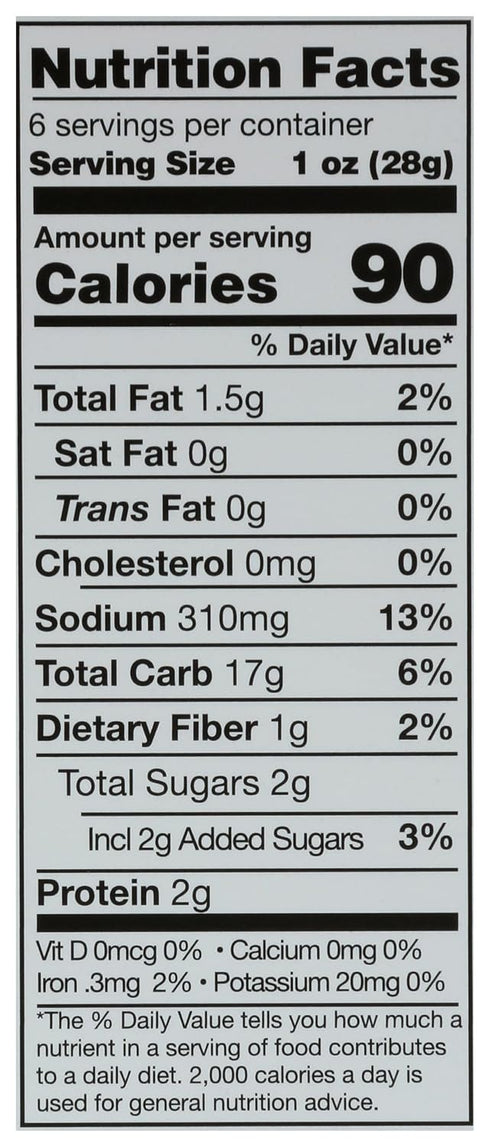 6 Rustic Bakery, Flatbread Sel Gris Organic, Ounce