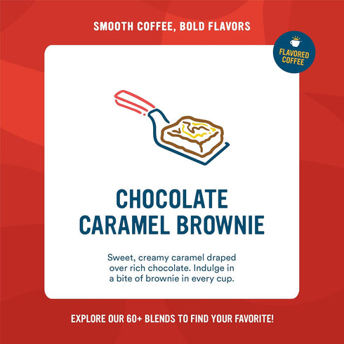 32 Cameron's Coffee Roasted Ground Coffee Bag, Chocolate Caramel Brownie, Ounce