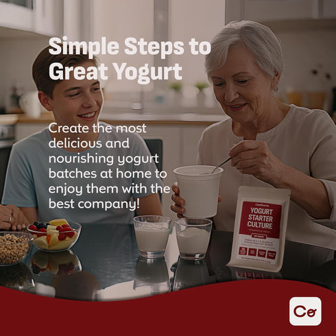 (20-Pack, 1.5g Coolinario Yogurt Starter Culture Sachets) Live Cultures for Homemade Yogurt | Creamy, Thick & Delicious
