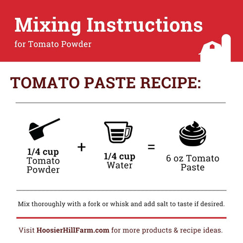 12oz (Pack 1) Hoosier Hill Farm Premium Tomato Powder
