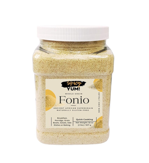 Spicy Yum! Whole Grain Fonio Ancient African Supergrain | Naturally Gluten-Free, Non-GMO, Paleo-Friendly, Quick