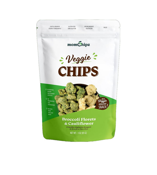 MomChipz Broccoli Cauliflower | No Added Sugar | 2 Packs | 85 Gram