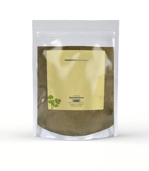 1 lb, Unpretentious Ground Marjoram, French & Italian Cuisine, Delicate Flavor, Dressings & Dry Rubs