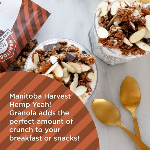 10oz 11g 4g 3.5g 3 6 60g Manitoba Harvest Hemp Yeah Superseed Granola, Dark Chocolate - - Protein, Fiber, Omega & per