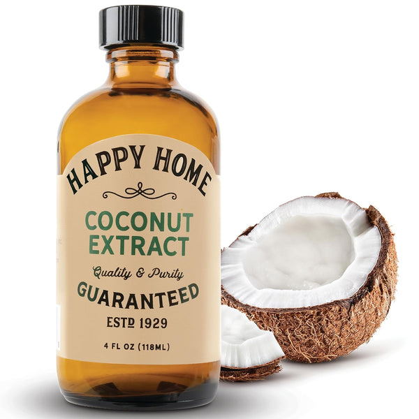 Happy Home Premium Natural Coconut Flavor - Certified Kosher, 4 oz.