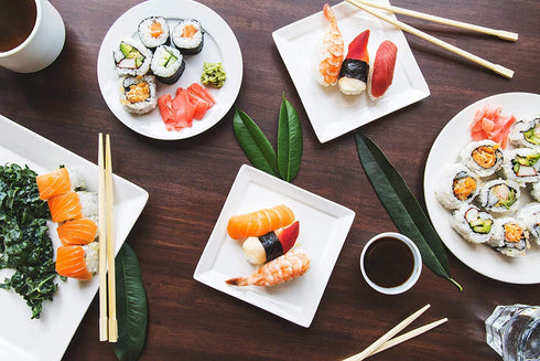 KIMNORI Sushi Nori Seaweed Sheets – 100 Half Cut Size Yaki Roasted Rolls Wraps, Resealable Bag, 100% Natural Laver, 130