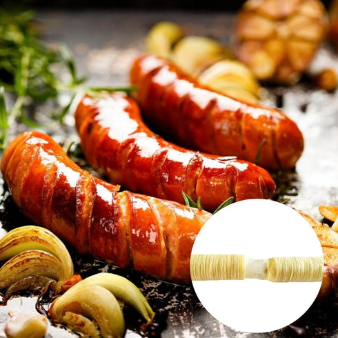 Generic 2 Pack 26MM Sausage Casings, Collagens Casings For Italian Sausage Maker, Clear Sausage Casings Skins, Easy
