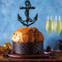 Nautical Ship Anchor Cake Topper - Bon Voyage Party Decoration in Navy