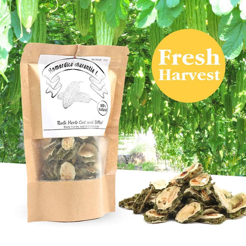 EidolonGreen Organic Sun-Dried Bitter Melon Tea (Kugua/??/??), 3 oz (88g) Dried Bulk Chinese Herbal