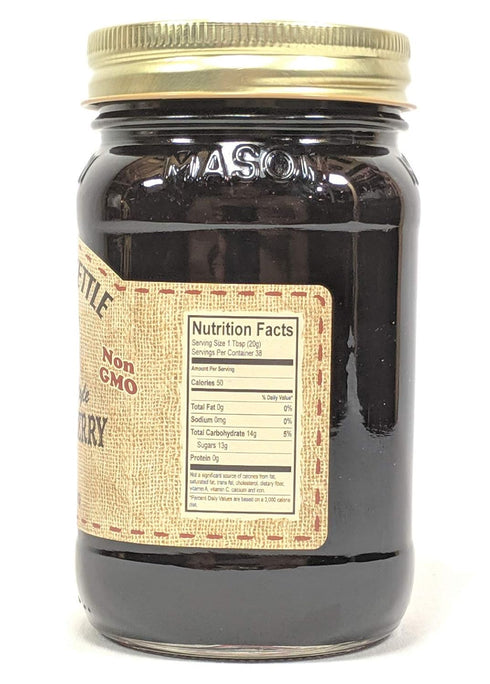 Generic 2-19 Oz The Dutch Kettle Amish Homemade Style Black Raspberry Seedless Jam Jars