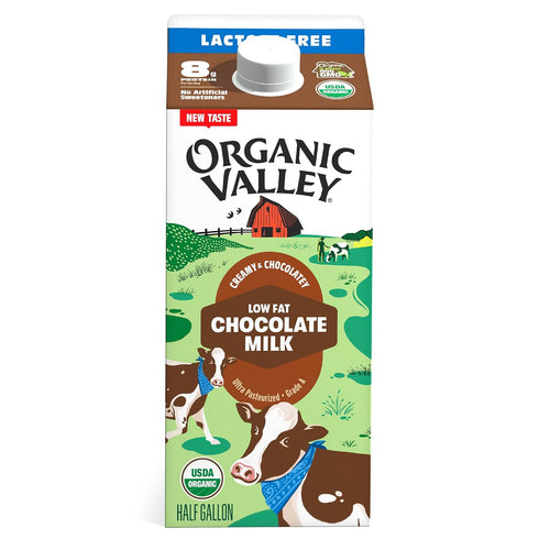 Organic Valley, Milk Uht Low Fat 1% Chocolate, 64 Fl Oz