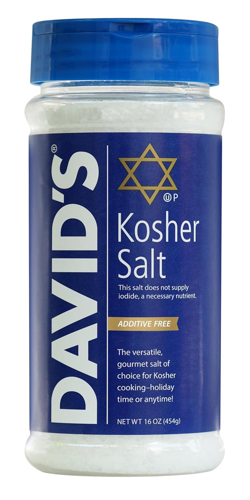 David's Kosher Salt 16 oz each (1 Item Per Order)