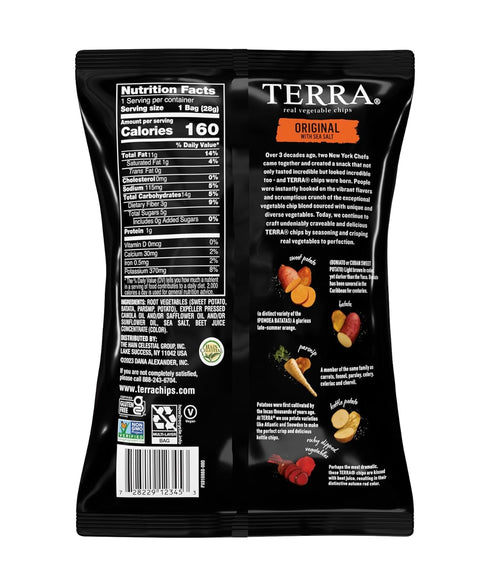 1 Oz (Pack 24) Terra Vegetable Chips with Sea Salt