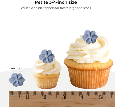 (180 Count), 180 Count) Mini Edible Royal Icing Flowers Petite Edible Flower Cake Decorations, Edible Flowers