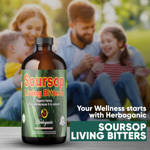 8 Oz Herboganic Soursop Living Bittersfor overall Health and wellness |