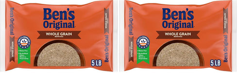 BEN'S ORIGINAL Whole Grain Brown Rice, 5 lb Bag (Pack of 2)