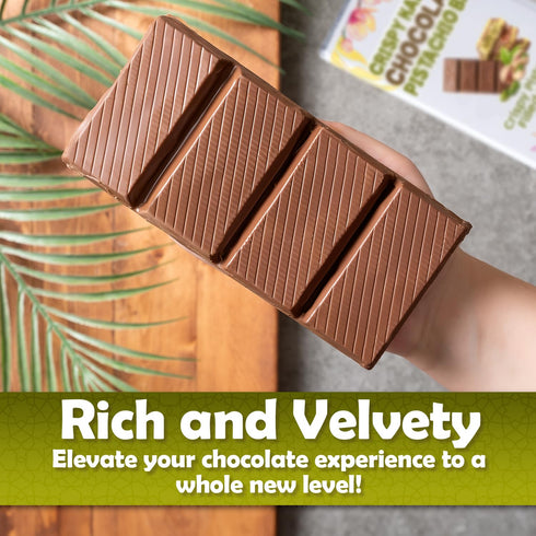 75% 7oz Pistachio Filled Dubai Chocolate Bar | Handmade Luxury Dessert with Crunchy Kataifi & Creamy Filling, Gift