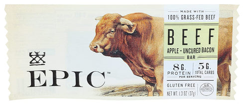 Epic PROVISIONS Apple & Uncured Bacon Beef Bar, 1.3 OZ