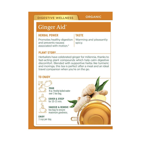 16 Traditional Medicinals Organic Ginger Aid Tea, Tea Bags