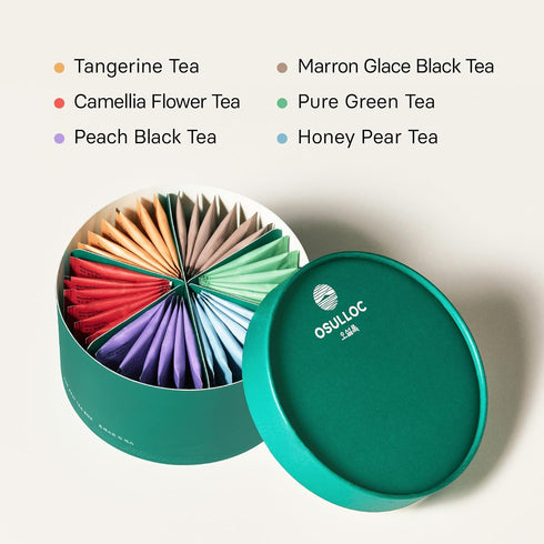 (36 Count, 6 6ea,) 6 OSULLOC For:rest Tea Box Types x Exquisite & Unique Gift idea For Tea Lover, Variety Gift Box