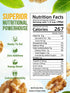 2LB 90% NatureBliss Raw Walnut Halves & Pieces, Premium Skin-On Walnuts, Whole Halves & Vacuum-Sealed for Freshness