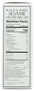 4 Rustic Bakery, Biscuits Savory Black And White Sesame, Ounce