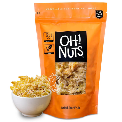 Oh! Nuts Dried Star Fruit - Sweetened Dried Starfruit Slices - 1