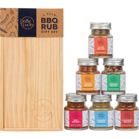 BBQ Rub Gift Set - Spice Gift Set in Premium Wooden Box
