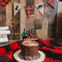 Lumberjack Wild One Cake Topper, Buffalo Plaid Camping Wild Bear 1st Birthday Cake Decor, Baby Birthday Party