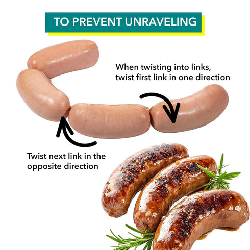 26mm 1 98 28 Lbs The Sausage Maker Collagen Casings For Sausage Making, Edible, Clear, Smoked Beef Collagen Sticks