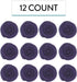 12 Count Global Sugar Art Edible Kosher Royal Icing Deep Violet Medium Roses for Cake and Cupcake Decorating by Chef