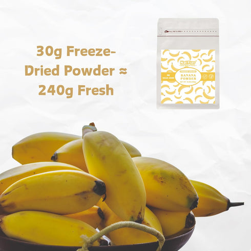 Nat Flav 10.5oz 300g 100% Backpacking Freeze-Dried Banana Powder | | Natural Fruit | No Sugar & Additives | Non-GMO