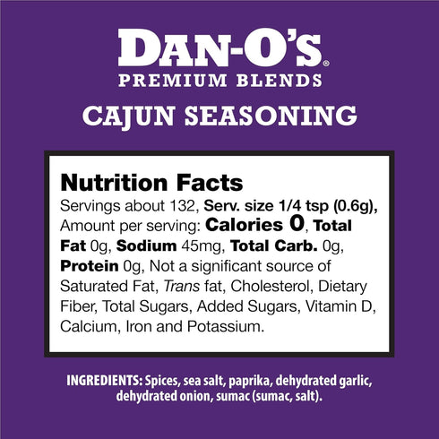 3 Set, 3 Pack, Dan-O's Bottle Seasoning Small Bottles, Includes Spicy, SEA-soning and Cajun Seasonings, Sugar Free