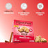 Pack Pack 10g 1g 6g 5 Count Munk Sampler Probiotic Protein Snack Bars | Plant Protein, Sugar, Fiber |Diabetic-Friendly