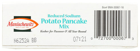 6 OZ MANISCHEWITZ Reduced Sodium Potato Pancake Mix
