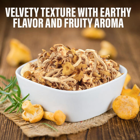 Crown Fungi 1.5oz pack Chanterelle Mushrooms, of Dried Chanterelle Mushrooms, Perfect Dried Mushrooms for Culinary