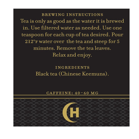 4oz Harney and Sons English Breakfast Loose Black Tea Loose Leaf Tin, Pure China Keemun, Bold, Full-Bodied Flavor