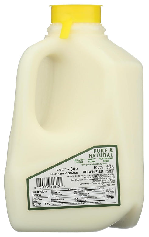 Family Farmstead Dairy A2 32 Organic Whole Milk, FZ