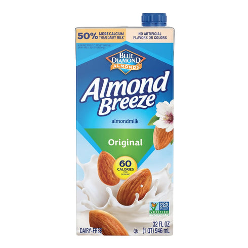Almond Breeze Blue Diamond, Almond Milk Original, 32 Fl Oz